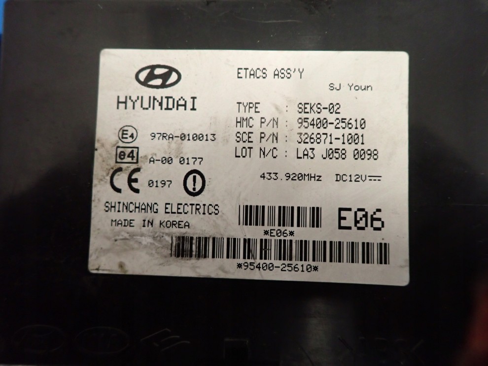HYUNDAI ACCENT 02-05 ZESTAW STARTOWY KOMPUTER STACYJKA 5/7