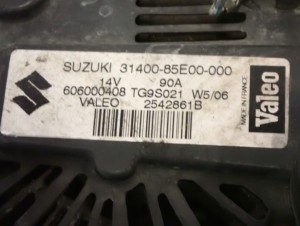 SUZUKI SWIFT 1.3 DDIS 05-09 ALTERNATOR 5/5 MINIATURA