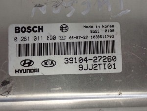 HYUNDAI TUCSON 04- KOMPUTER STEROWNIK 39114-27296 2/5 MINIATURA