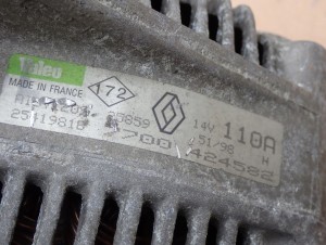 MITSUBISHI CARISMA 96- 1.9TD DIESEL ALTERNATOR 5/5 MINIATURA