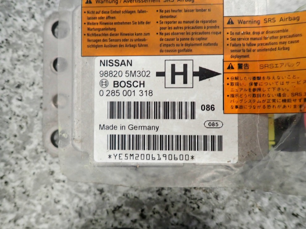 NISSAN ALMERA N16 00-03 PODUSZKI POWIETRZNE SRSY EUROPA 3/9