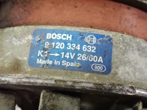 NISSAN TERRANO II 2 2,7 TD ALTERNATOR 1996- 7/8 MINIATURA