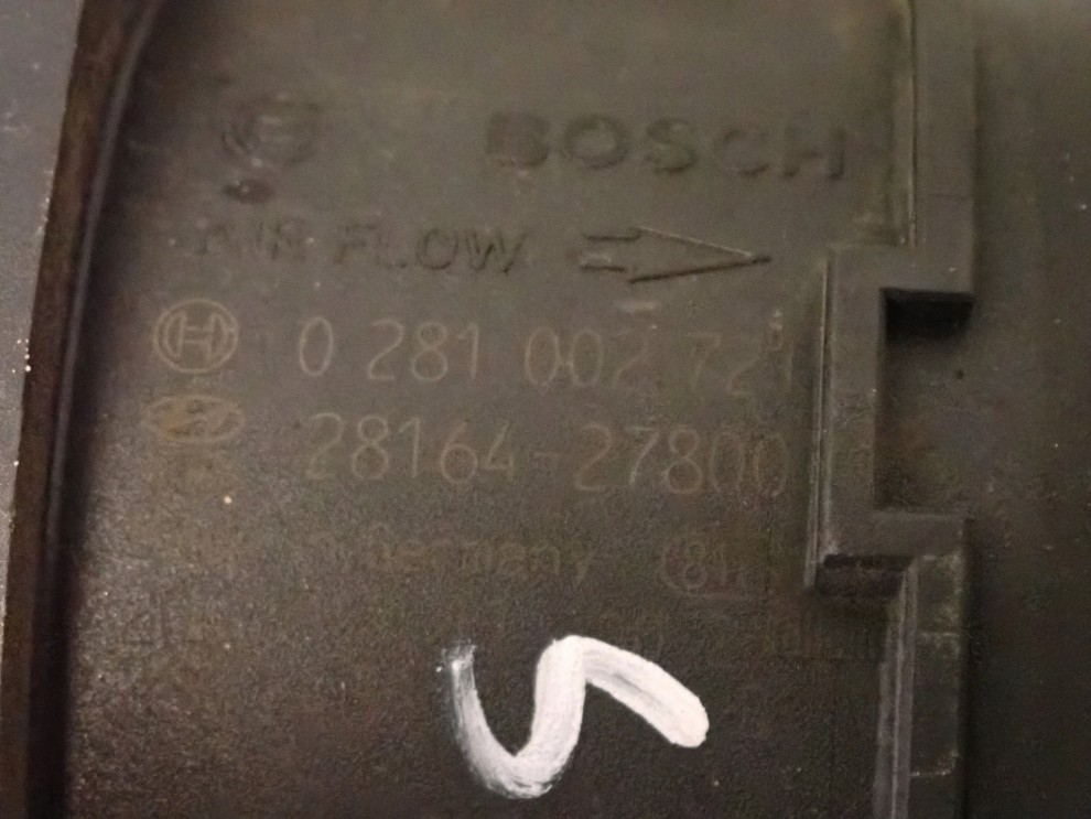 HYUNDAI SONATA 2.0 CRDI 05-09 PRZEPŁYWOMIERZ POWIETRZA PRZEPŁYWKA 28164-278 3/5