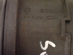 HYUNDAI SONATA 2.0 CRDI 05-09 PRZEPŁYWOMIERZ POWIETRZA PRZEPŁYWKA 28164-278 4/5 MINIATURA