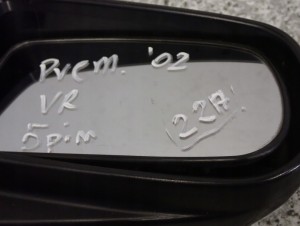 MAZDA PREMACY 99-02 LUSTERKO PRAWE ELEKTRYCZNE 6/11 MINIATURA