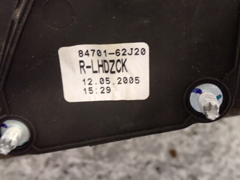 SUZUKI SWIFT TS 07-09 LUSTERKO PRAWE 5 PIN ZCK 9/9