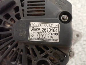 HYUNDAI IX20 1.6i 09- ALTERNATOR 37300-2B700 3/6 MINIATURA