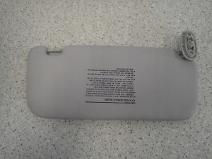 HYUNDAI GETZ 02-10 DASZEK PRZECIWSŁONECZNY LEWY 7/14 MINIATURA