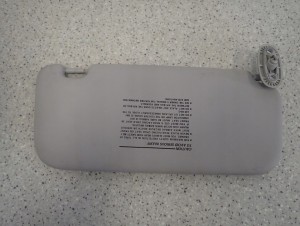 HYUNDAI GETZ 02-10 DASZEK PRZECIWSŁONECZNY LEWY 8/14 MINIATURA