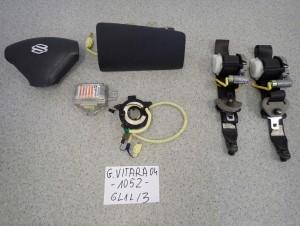 GRAND VITARA I 02 - 05 PODUSZKI POWIETRZNE ZESTAW EUROPA 1/7 MINIATURA