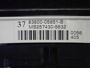 TOYOTA AVENSIS T25 03-05 2,2 D4D ZEGARY LICZNIK EUROPA 5/5 MINIATURA