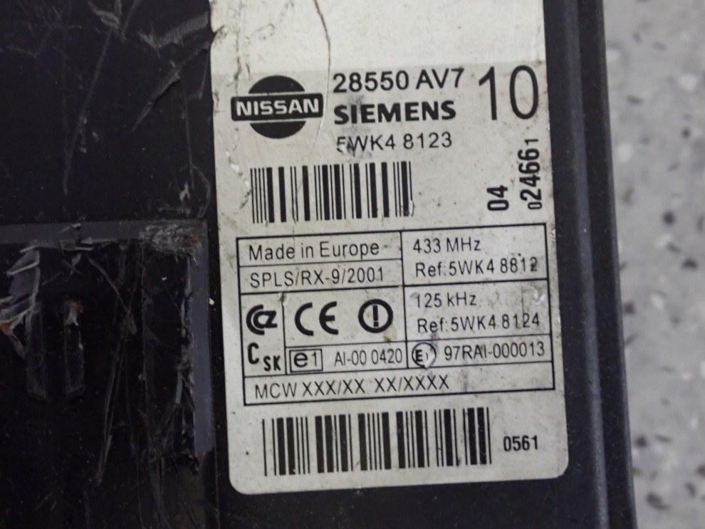 NISSAN PRIMERA P12 02-07 2,0 i ZESTAW STARTOWY QR20 MEC32-720 4/5