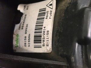 NISSAN MICRA K13 LIFT 14- HALOGEN PRAWY MOCOWANIE 5/5 MINIATURA