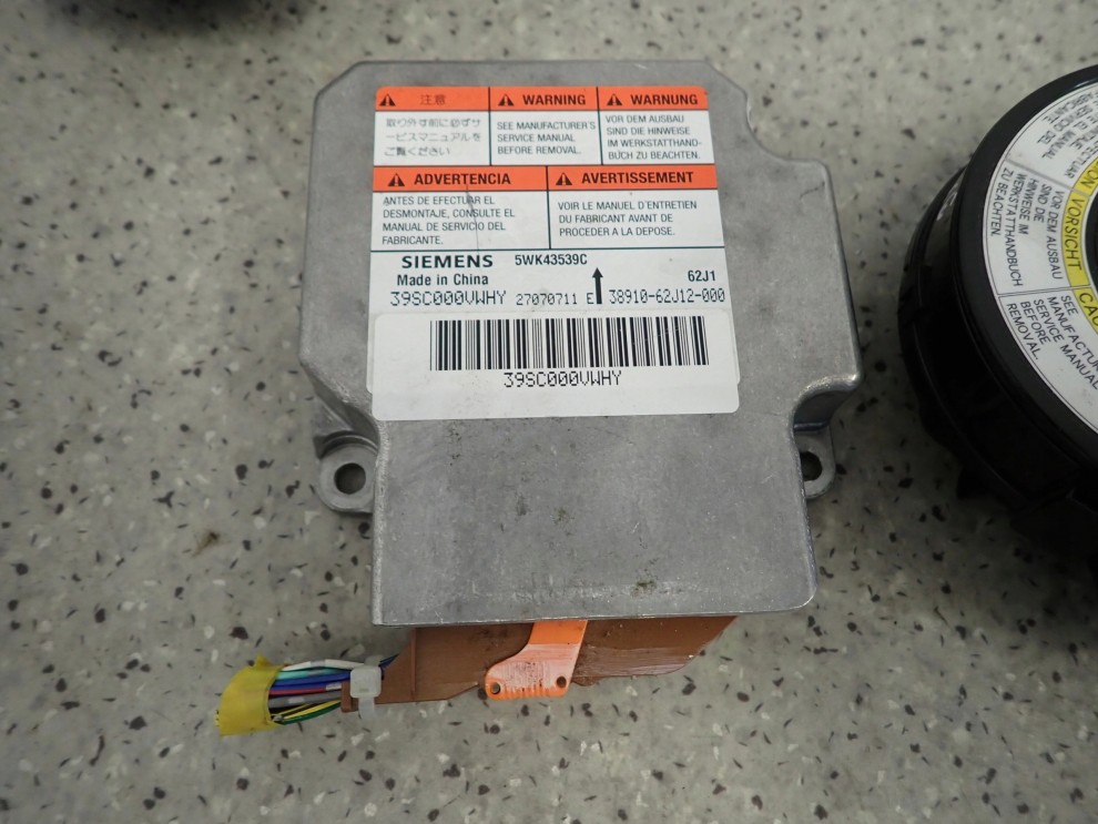 SUZUKI SWIFT MK6 04- PODUSZKI POWIETRZNE SRS ZESTAW 3/10