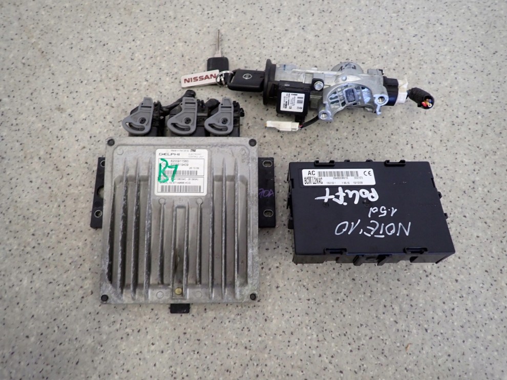 NISSAN NOTE 10-12 E11 1.5 DCI ZESTAW STARTOWY KOMPUTER STACYJKA 1/6
