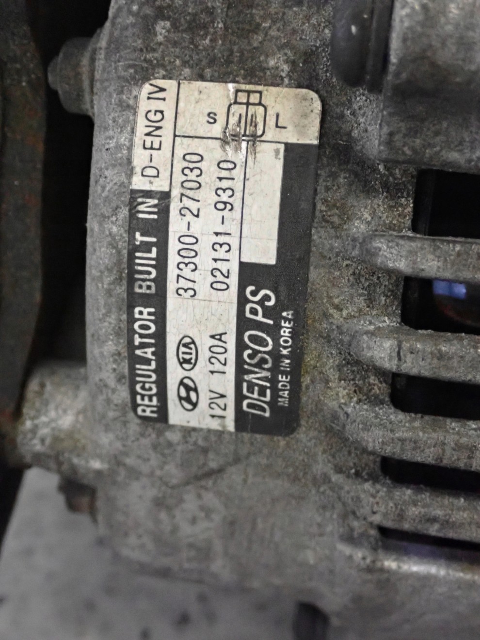 HYUNDAI SANTA FE TUCSON KIA SPORTAGE 2.0 CRDI ALTERNATOR 4/10