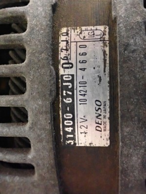 SUZUKI GRAND VITARA II 1.9 DDIS DIESEL ALTERNATOR 5/6 MINIATURA