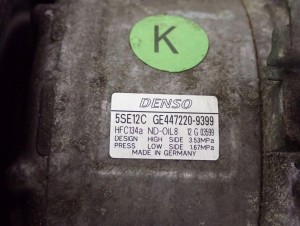 TOYOTA AVENSIS T25 02- 2.2 D4D KOMPRESOR KLIMATYZACJI 4/6 MINIATURA