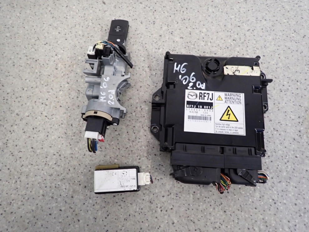 MAZDA 6 MAZDA6 GG 05-07 2.0D RF7J ZESTAW STARTOWY KOMPUTER STACYJKA 3/5