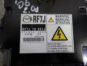MAZDA 6 MAZDA6 GG 05-07 2.0D RF7J ZESTAW STARTOWY KOMPUTER STACYJKA 2/5 MINIATURA