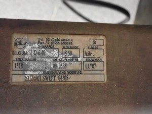 SUZUKI SWIFT MK6 04-09 HAK HOLOWNICZY 5/7 MINIATURA