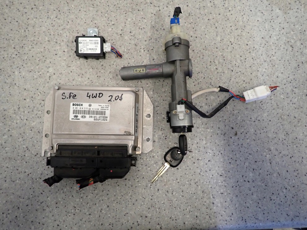 SANTA FE I 2.0 CRDI 01-05 ZESTAW STARTOWY STACYJKA KOMPUTER 1/5