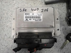 SANTA FE I 2.0 CRDI 01-05 ZESTAW STARTOWY STACYJKA KOMPUTER 2/5 MINIATURA