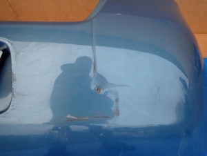 TOYOTA YARIS II 06-09 ZDERZAK TYLNY 8T1 8/13 MINIATURA