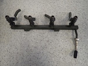 CHEVROLET AVEO T250 1.4i 07- LISTWA WTRYSKOWA WTRYSKIWACZE KOMPLET 4/5 MINIATURA