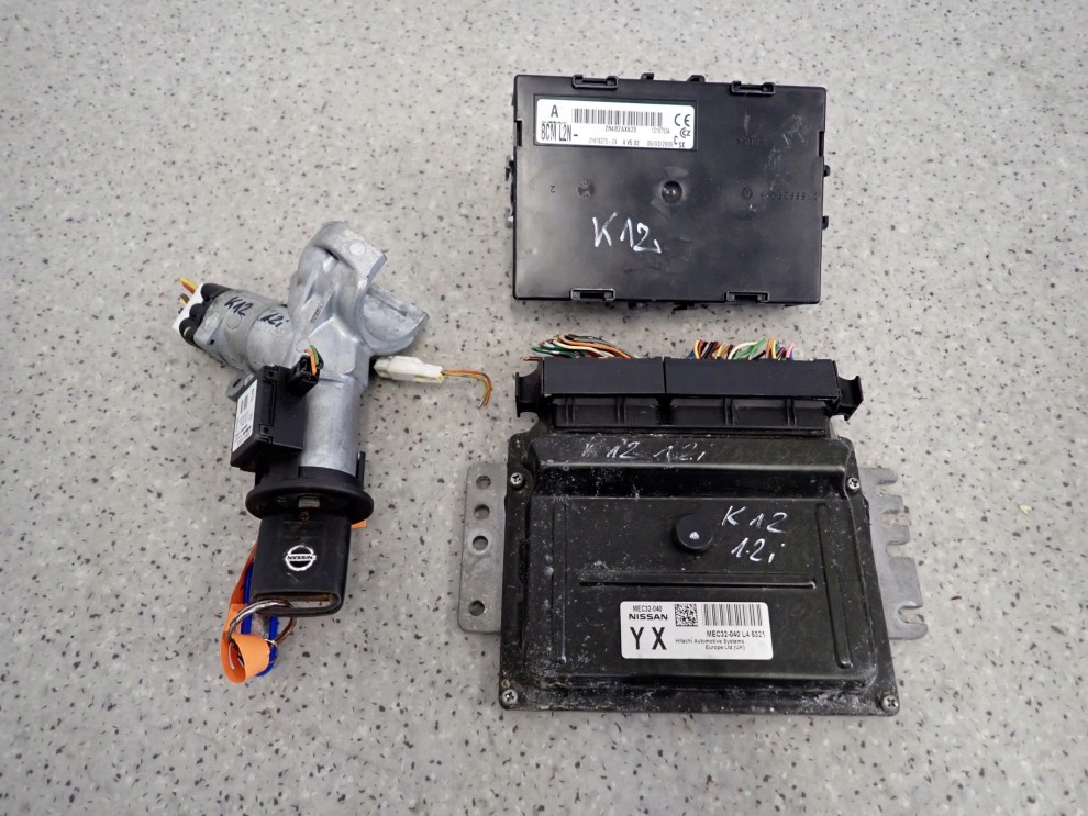 NISSAN MICRA K12 03- 1.2 BENZ ZESTAW STARTOWY KOMPUTER 1/5