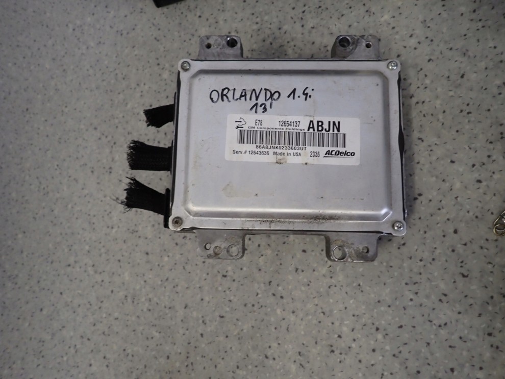 CHEVROLET ORLANDO 1.4I TURBO 10- ZESTAW STARTOWY KOMPUTER STACYJKA ZEGARY 5/14