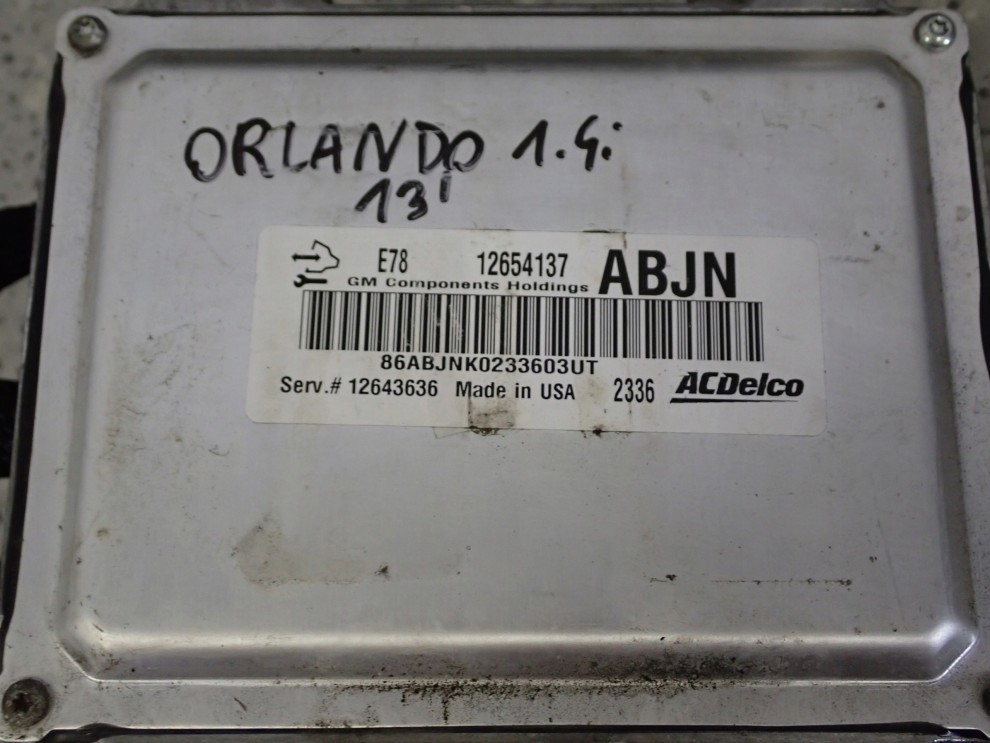 CHEVROLET ORLANDO 1.4I TURBO 10- ZESTAW STARTOWY KOMPUTER STACYJKA ZEGARY 9/14