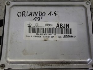 CHEVROLET ORLANDO 1.4I TURBO 10- ZESTAW STARTOWY KOMPUTER STACYJKA ZEGARY 9/14 MINIATURA