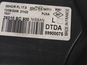 NISSAN MICRA K12 03-07 REFLEKTOR PRAWY LAMPA PRZÓD 7/9 MINIATURA