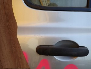 NISSAN MICRA K12 03-10 5d DRZWI TYLNE PRAWE KY0 8/10 MINIATURA