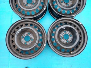 SUZUKI SPLASH 08- FELGI STALOWE KOMPLET 14x5.5J 4x100 ET39 2/7 MINIATURA