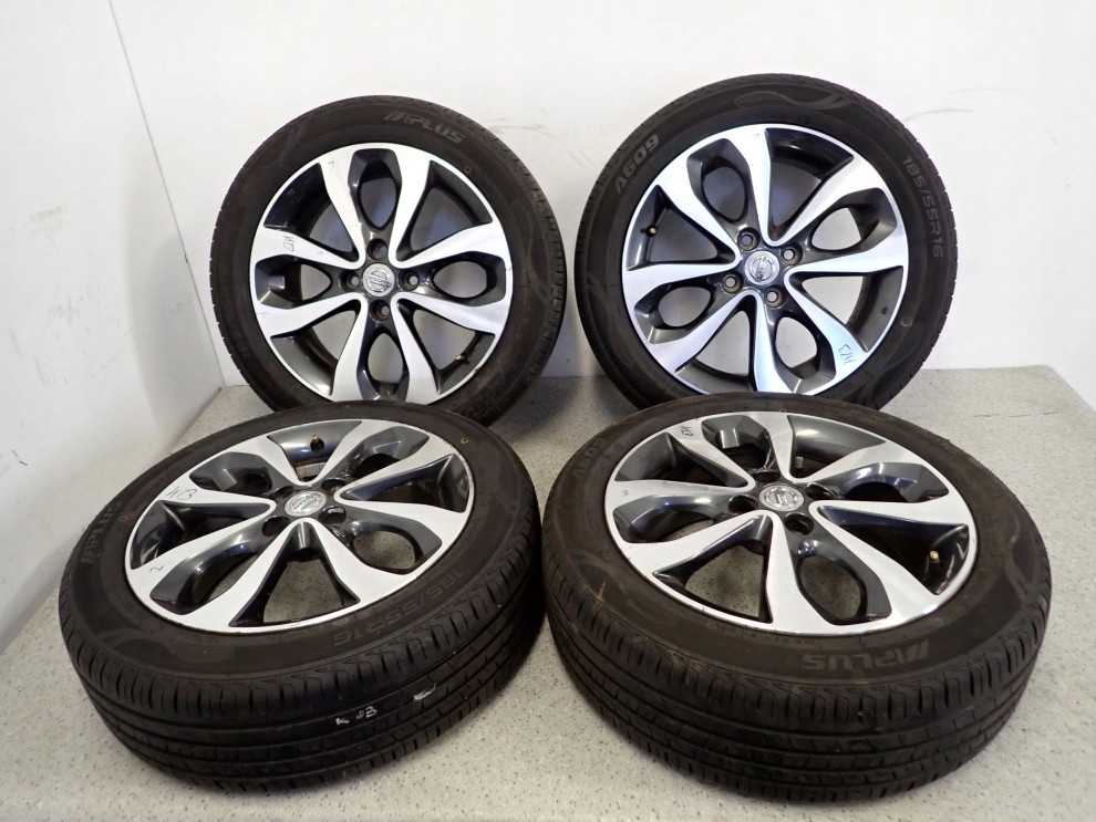 NISSAN MICRA K13 10- KOŁA FELGI ALUMINIOWE ZESTAW 16x6J ET55 KOMPLET 1/16