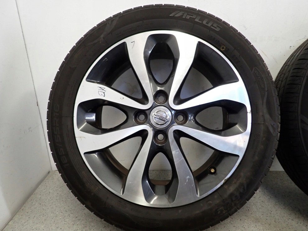 NISSAN MICRA K13 10- KOŁA FELGI ALUMINIOWE ZESTAW 16x6J ET55 KOMPLET 7/16