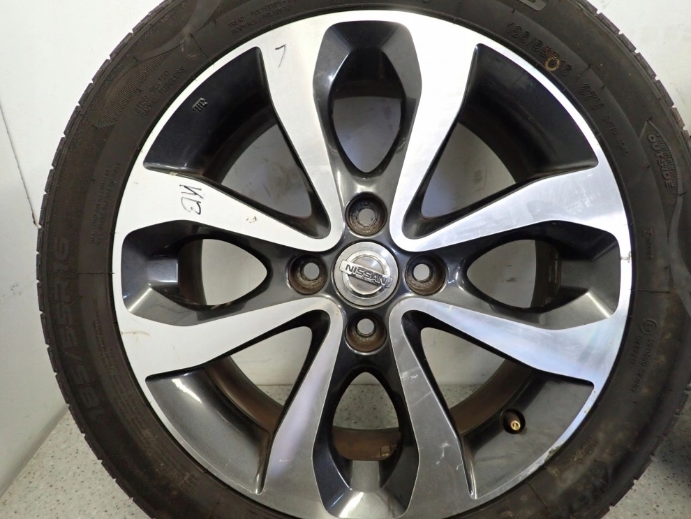 NISSAN MICRA K13 10- KOŁA FELGI ALUMINIOWE ZESTAW 16x6J ET55 KOMPLET 8/16