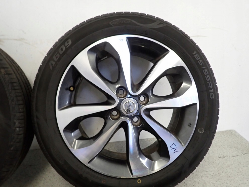 NISSAN MICRA K13 10- KOŁA FELGI ALUMINIOWE ZESTAW 16x6J ET55 KOMPLET 11/16
