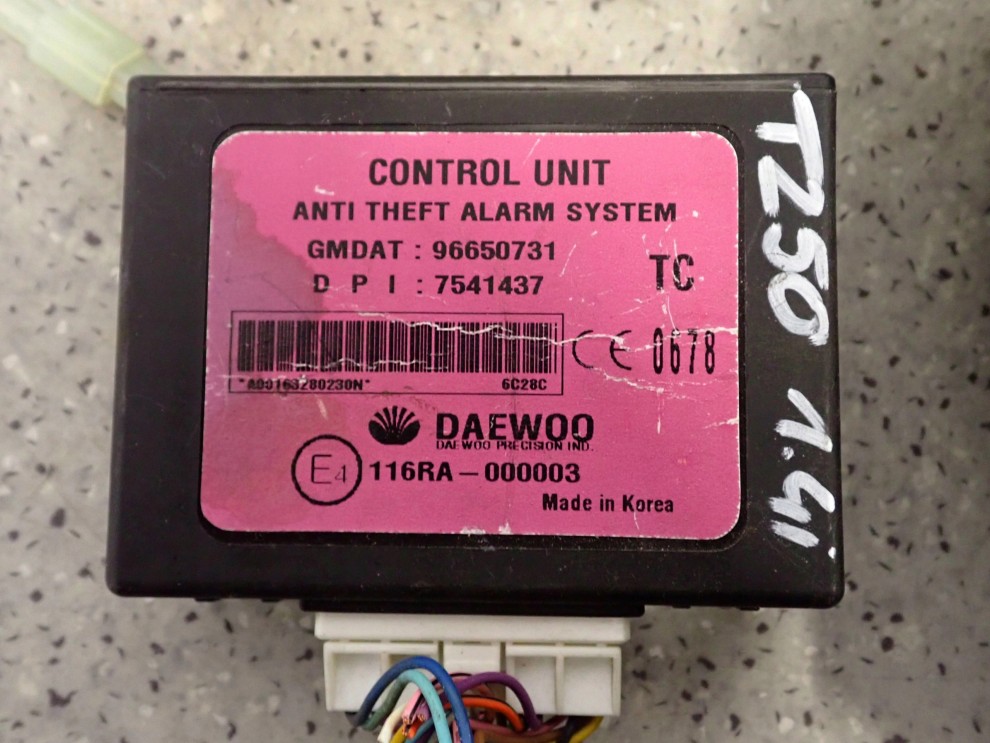 CHEVROLET AVEO 1.4 BENZYNA T250 07- ZESTAW STARTOWY KOMPUTER STACYJKA 4/6