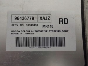 CHEVROLET AVEO 1.4 BENZYNA T250 07- ZESTAW STARTOWY KOMPUTER STACYJKA 2/6 MINIATURA