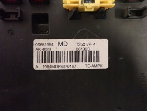 CHEVROLET AVEO 1.4 BENZYNA T250 07- ZESTAW STARTOWY KOMPUTER STACYJKA 5/6 MINIATURA