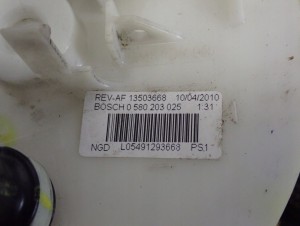 CHEVROLET CRUZE 2.0 DIESEL 08- POMPA PALIWA CZUJNIK POZIOMU 2/4 MINIATURA