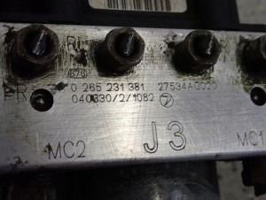 LEGACY OUTBACK 03- 2.5 POMPA ABS STEROWNIK 5/7 MINIATURA