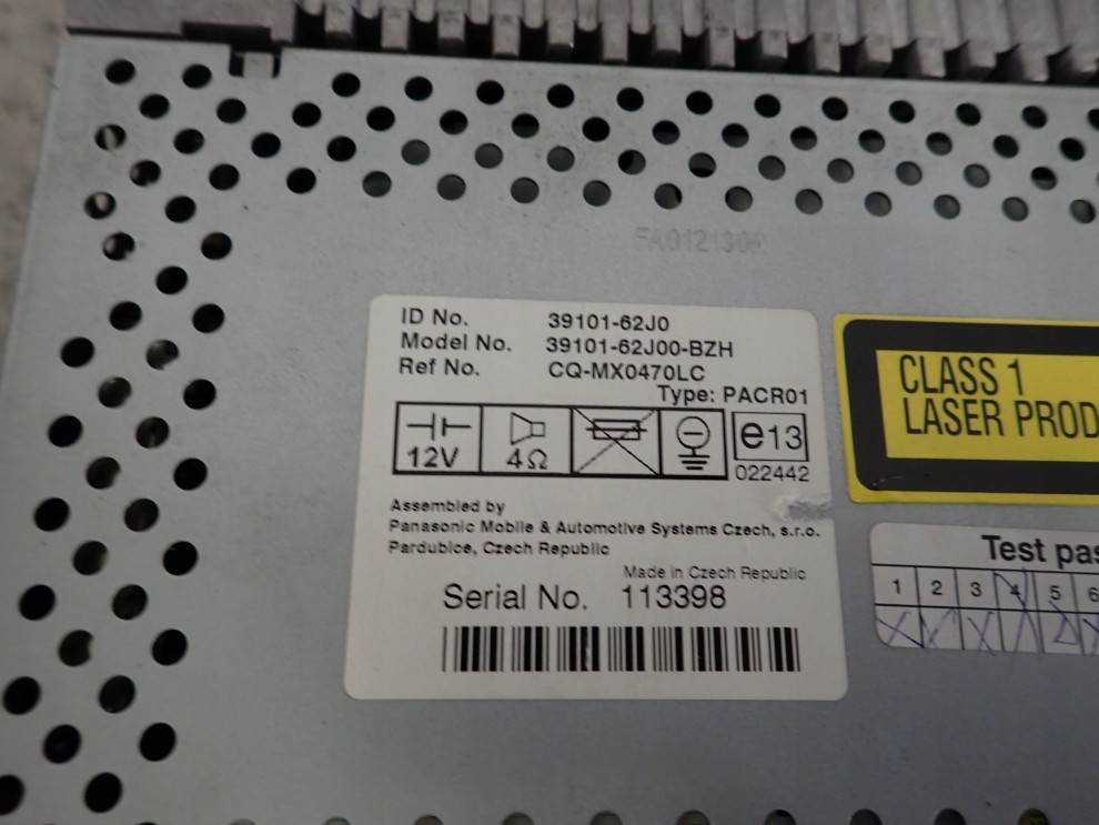 SUZUKI SWIFT 05-09 RADIO BEZ MP3 6/8