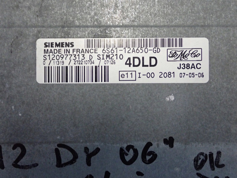 MAZDA 2 II DY KOMPUTER STACYJKA ZEGARY ZESTAW 6S61-12A650-GD 3/6