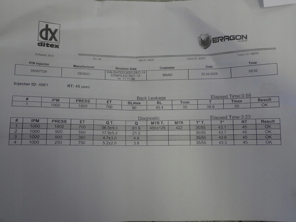 CHEVROLET CRUZE 1.7d 08- WTRYSKIWACZ 9/11