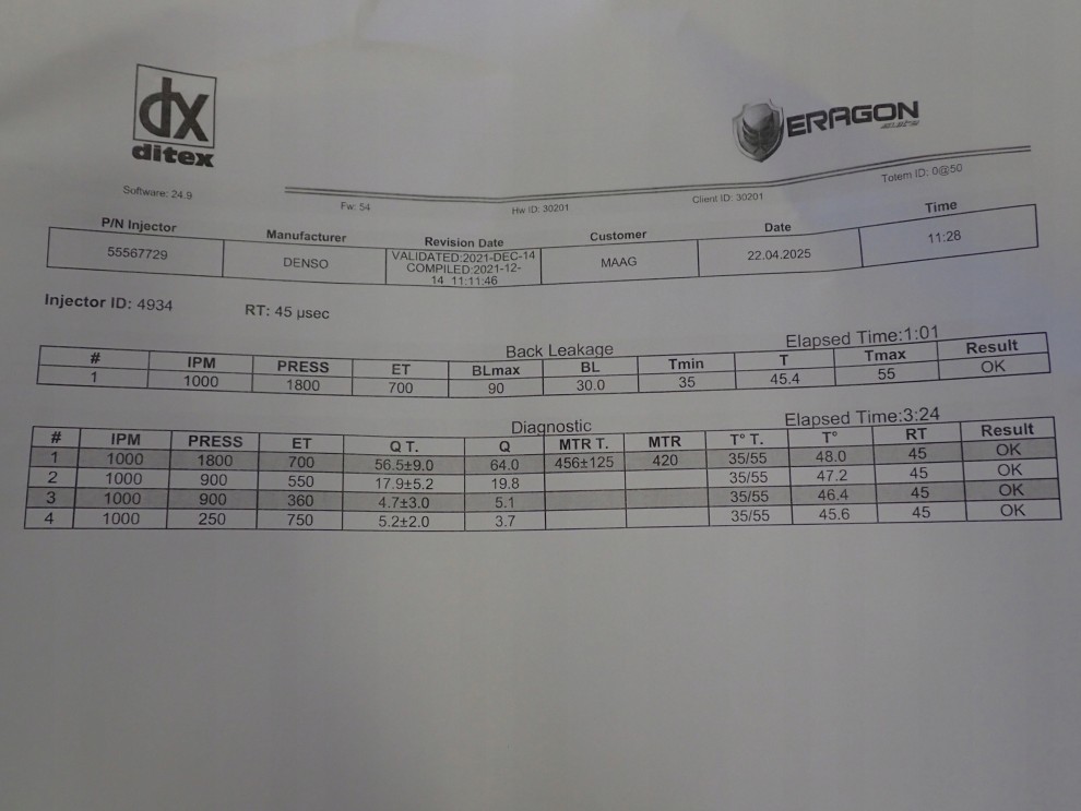 CHEVROLET CRUZE 1.7d 08- WTRYSKIWACZ 11/11