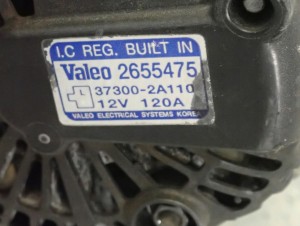 HYUNDAI I30 07- 1.6 CRDI ALTERNATOR 37300-2A110 5/5 MINIATURA